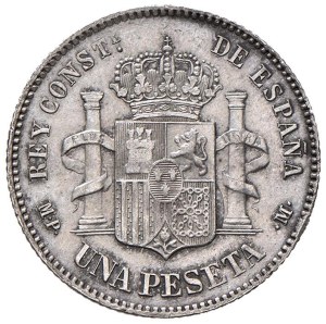 Foreign coins - SPAIN Alfonso XIII (1886-1931) Peseta 1889 (99) -...