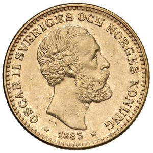 Foreign coins - SVEZIA Oscar II (1872-1907) 10 kronor 1883 - KM 74...