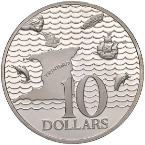 Foreign coins - TRINIDAD E TOBAGO Elisabetta II (1952-1976) 10 Dol...