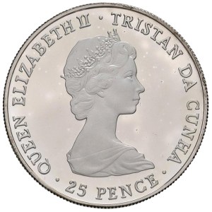 Foreign coins - TRISTAN DA CUNHA Elisabetta II (1952-2022) 25 Penc...