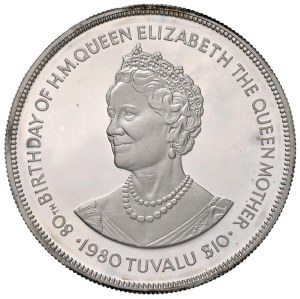 Foreign coins - TUVALU Elizabeth II (1952-2022) 10 Dollars 1980 -...