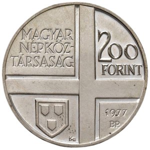 Foreign coins - UNGHERIA 200 Forint 1977 - KM 610 AG (g 28,08)...