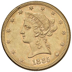 Foreign coins - USA 10 Dollari 1885 - KM 102 AU (g 16,75)...