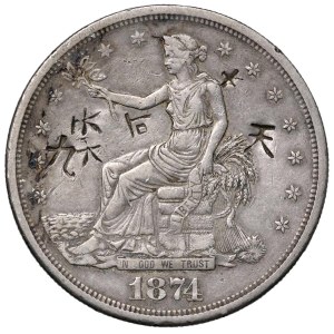 Foreign coins - USA Trade dollar 1874 S - KM 108 AG (g 27,11) Cont...