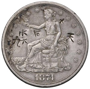 Foreign coins - USA Trade dollar 1874 S - KM 108 AG (g 27.11) Cont...