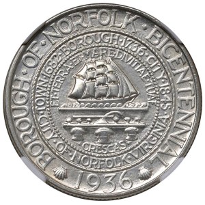 Foreign coins - USA Mezzo dollaro 1936 200th Anniversary of the Bo...