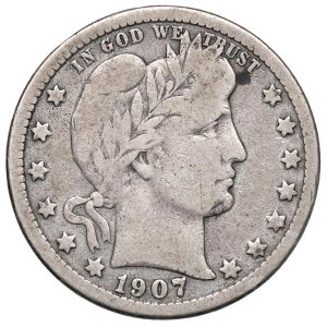 Foreign coins - USA Quarto dollaro 1907 O - KM 114 AG (g 5,99)...