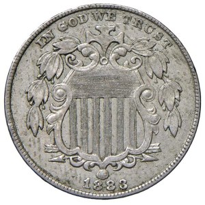 Foreign coins - USA 5 Cents 1883 - KM 97 CuNi (g 4,89) Segnetti al...