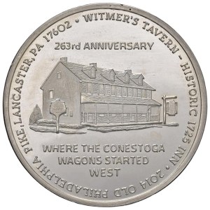 Foreign coins - USA Medal 2014 Witmer's Tavern - AG (g 29.95)...