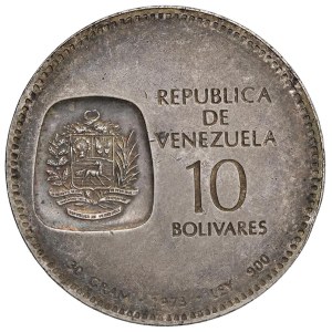 Foreign coins - VENEZUELA 10 Bolivares 1973 - KM Y45 AG (g 30,00)...