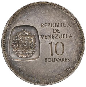 Foreign coins - VENEZUELA 10 Bolivares 1973 - KM Y45 AG (g 30.00)...