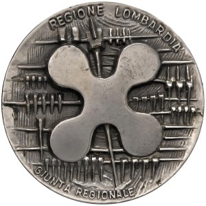 Arnaldo and GiÃ² Pomodoro medals - Arnaldo Pomodoro. Medal 20th century Lomba Region...