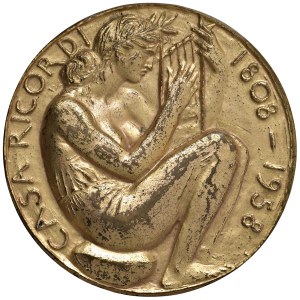 Francesco Messina medals - Francesco Messina. 1958 Casa Rico uniface medal...