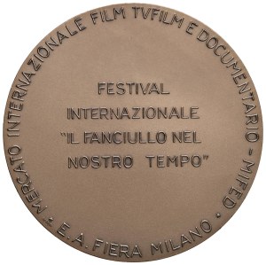 Francesco Messina medals - Francesco Messina. Medal 20th Century Festival Int...