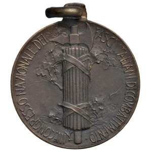 Fascist medals - FASCISTE. Medaglia 1921 III Congresso Nazionale de...