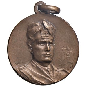 Fascist medals - FASCISTE. Medaglia senza data A mussolini, medagli...