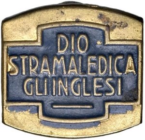 Fascist medals - FASCIST. Undated grommet medal - 