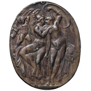 Character medals - Bianca Cappello (1548-1587) Medaglia ovale da fusi...