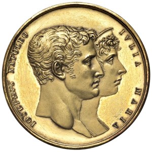 Character medals - Giuseppe Napoleone (1806-1808) e Regina Maria Giul...