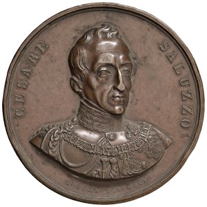 Character medals - Cesare Saluzzo (1778-1853) Medaglia 1854 Accademia...