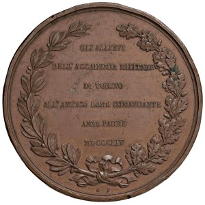Character medals - Cesare Saluzzo (1778-1853) Medaglia 1854 Accademia...