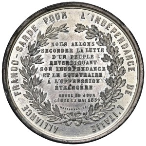 Character medals - Napoleone III Medaglia 1859 Per le guerre di Indip...