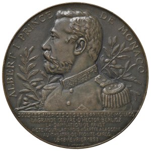 Character medals - H. Berlioz (1803-1869) Medaglia 1893 La Dannazione...