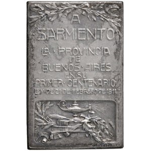 Character medals - Domingo Faustino Sarmiento (1868-1874) Placchetta ...