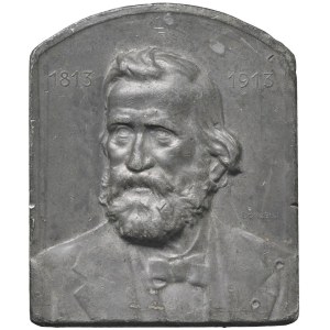 Character medals - Giuseppe Verdi (1813-1901) Placchetta 1913 a ricor...