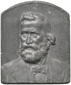 Character medals - Giuseppe Verdi (1813-1901) 1913 plaque commemorating...
