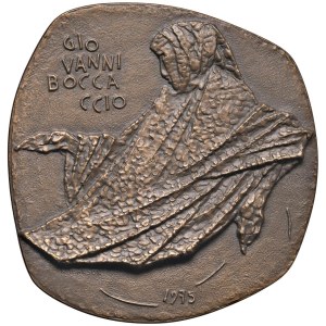 Character medals - Giovanni Boccaccio (1313-1375) Medaglia 1975 Seice...