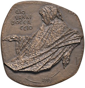 Character medals - Giovanni Boccaccio (1313-1375) Medal 1975 Seice...