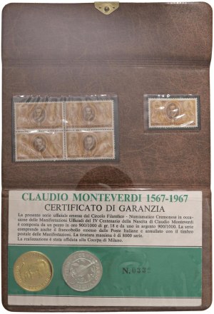 Character medals - Claudio Monteverdi - 1967 Medal In Memory of ...