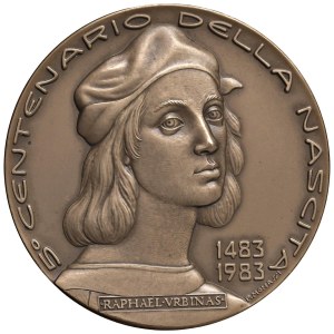 Character medals - Raphael Sanzio (1483-1520) Medal 1983 500th A...