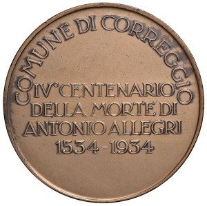 Cities medals - CORREGGIO. 1934 medal In the IVth Centenary of the...