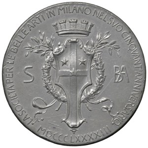 Cities medals - MILANO. Medaglia 1893 50Â° Anniversario della Soci...