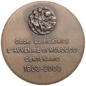 Cities medals - MILAN. 2003 medal The Coming of Musocco, Cente...