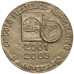 Cities medals - SALO'. Medal 2003 II Anniversary of the Circle F...