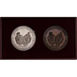 Cities medals - SAN MARINO. Cofanetto dittico 1969 Bicentenario de...