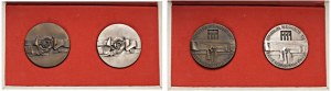 Cities medals - SAN MARINO.Pair of Caskets with diptych issued...