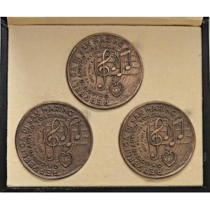 Cities medals - SAN MARINO. Cofanetto con trittico emissione 1978 ...