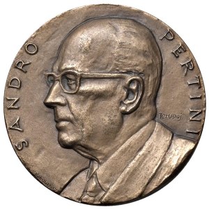 Cities medals - VERCELLI. 1981 Medal To Sandro Pertini visiting...