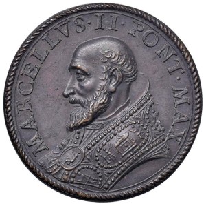 Papal medals - Marcellus II (1555) Undated medal Commemorati...