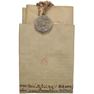 Papal medals - Benedetto XIII (1724-1730) Bolla Plumbea 1724 con ...