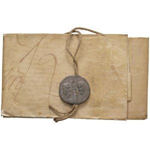 Papal medals - Pio VI (1775-1799) Bolla Plumbea con documento man...
