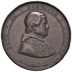 Papal medals - Pio IX (1846-1878) Medaglia (1823) Incendio Basili...