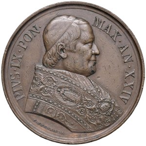 Papal medals - Pio IX (1846-1878) Medaglia A. XXIV - Opus: Speran...