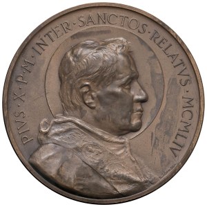 Papal medals - Pius X (1903-1914) Medal 1954 Canonization of the...