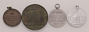 Papal medals - Lot of 4 Papal medals - 2 in bronze and 2 in al...