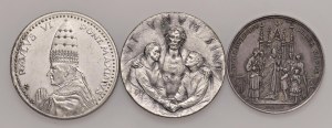 Papal medals - Lot of 3 Papal Medals in Silver ( 39 gr.) - ...